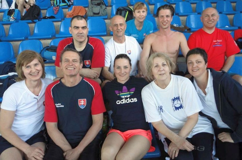 Členovia PVK Bratislava na Majstrovstvách Slovenska v plávaní masters 2017 v Bratislave