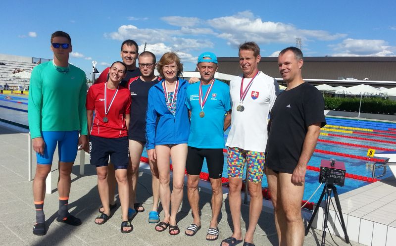 Členovia PVK Bratislava na 1. ročníku Slovakia Swimmming Masters Cup v x-bionic® Aquatic sphere v Čilistove
