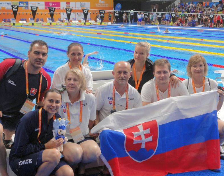 Štafetové tímy PVK Bratislava na 17. Majstrovstvách sveta v plávaní masters 2017 v Duna aréne v Budapešti