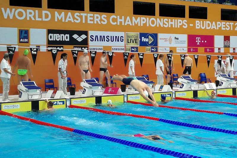 Štafetové preteky na 17. Majstrovstvách sveta v plávaní masters 2017 v Duna aréne v Budapešti